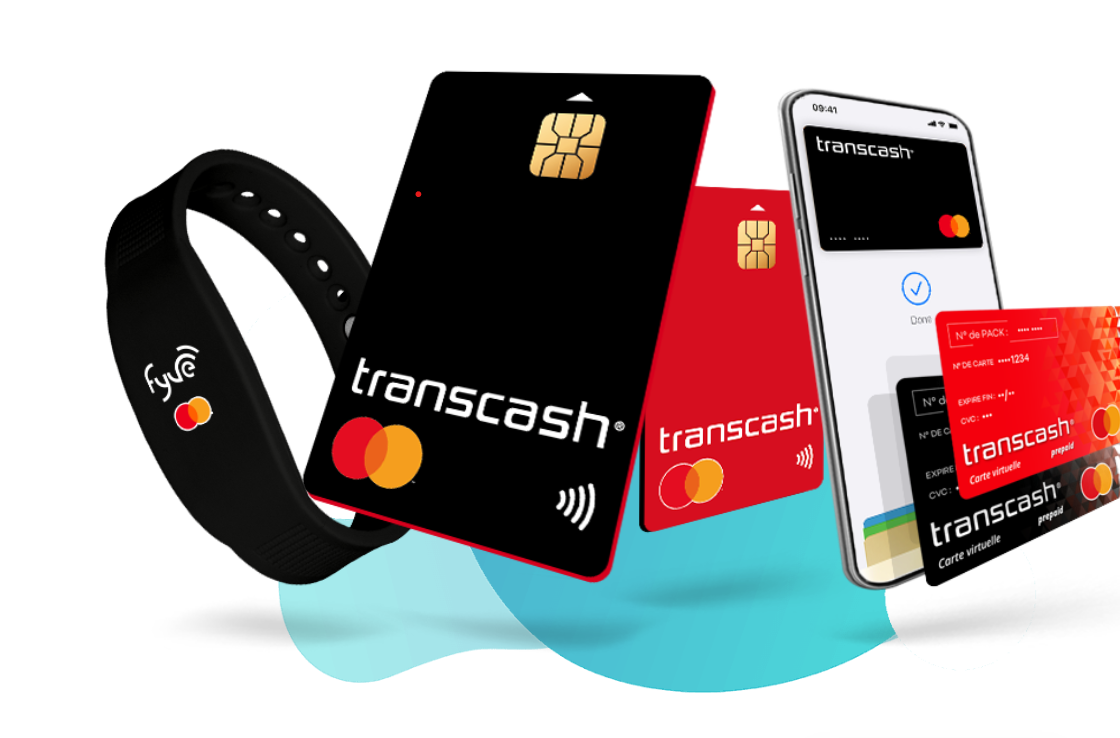carte et bracelet transcash